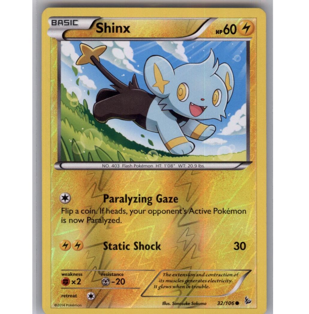 Shinx Reverse Holo Common XY - Flashfire 32/106 NM