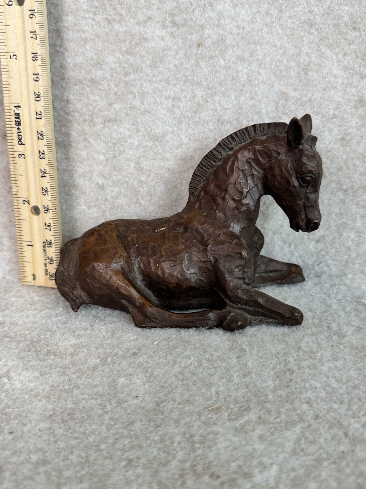 Vintage Red Mill Mfg. Handcrafted Wood Horse Foal