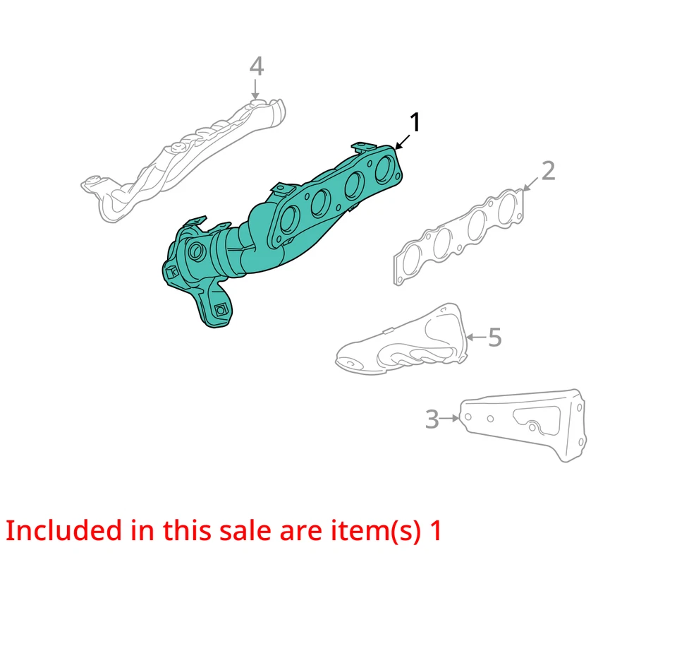 Toyota Matrix 2010 colector de escape OEM 144 k millas - LKQ335824893 Foto 4 de 4