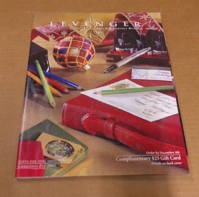 Levenger Christmas Eve 2005 Holiday Gift Catalog Luxury Stationery Accessories