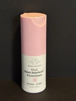 Drunk Elephant T.L.C. Sukari Babyfacial AHA / BHA 15 mL / .5 oz NEW