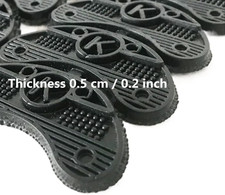 40 Pcs Heel Plates Shoe Heel Taps Rubber Tips Sole Heel Repair Pad Replacemen...