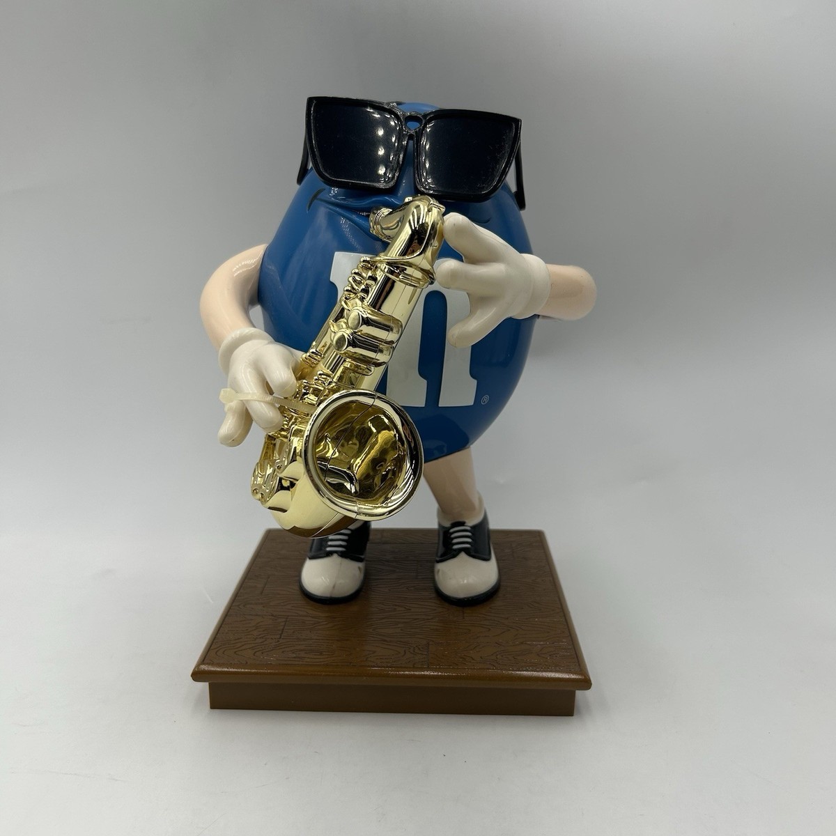 M&M Candy Dispenser Limited Edition Blues Cafe Gold Saxophone Jazz