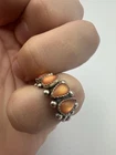 Vintage WHEELER Mfg. Southwestern Sterling Silver Sunstone Ring - Size 5