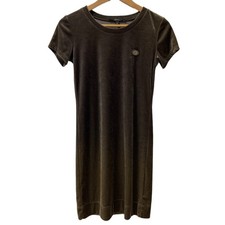 GUCCI Gradient Velor Short Sleeve Dress Size XS Brown Womens Brand Used Clothes
