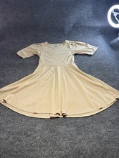 Miss Me Beige Midi SkaterDress
