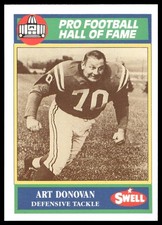 Art Donovan 1990 Swell Greats #62 Baltimore Colts