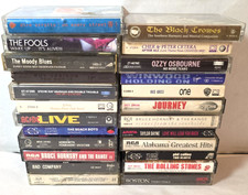 Vintage 24 Cassette Tapes Mostly Rock Lot Ozzy AC/DC Boston Stones ETC