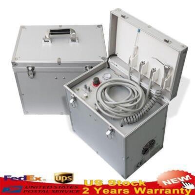 Portable Dental Delivery Unit Mobile Case Air Compressor Turbine Suction System