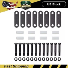 2PACK Trailer Tandem Axle Shackle Kit For Double Eye Spring 3500-7200lbs A++