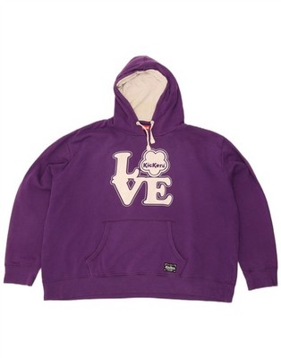 Kickers Herren Graphic Hoodie Pullover 2XL Lila AV19