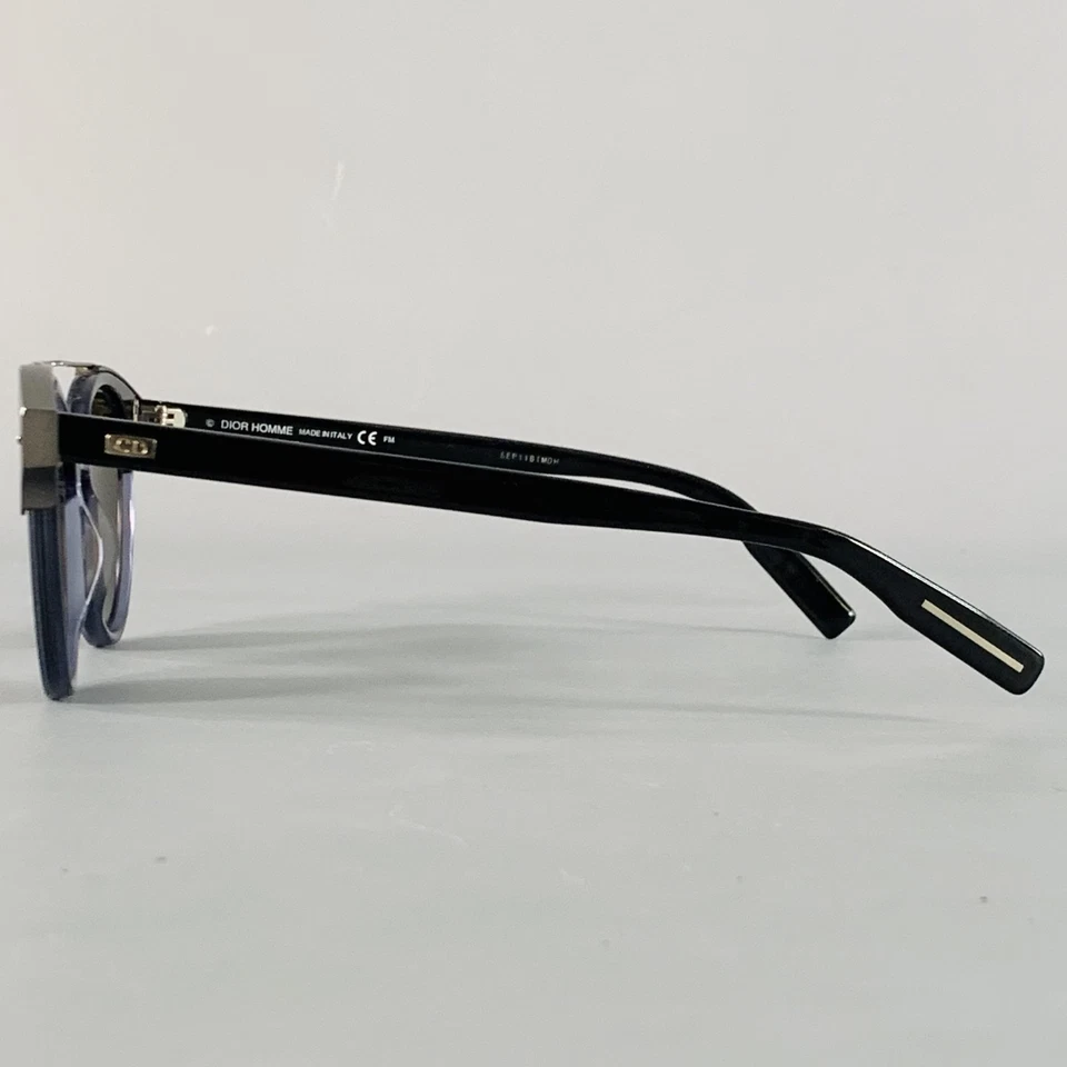 Gafas de sol de aviador DIOR HOMME azul marino plateado acetato Foto 3 de 4