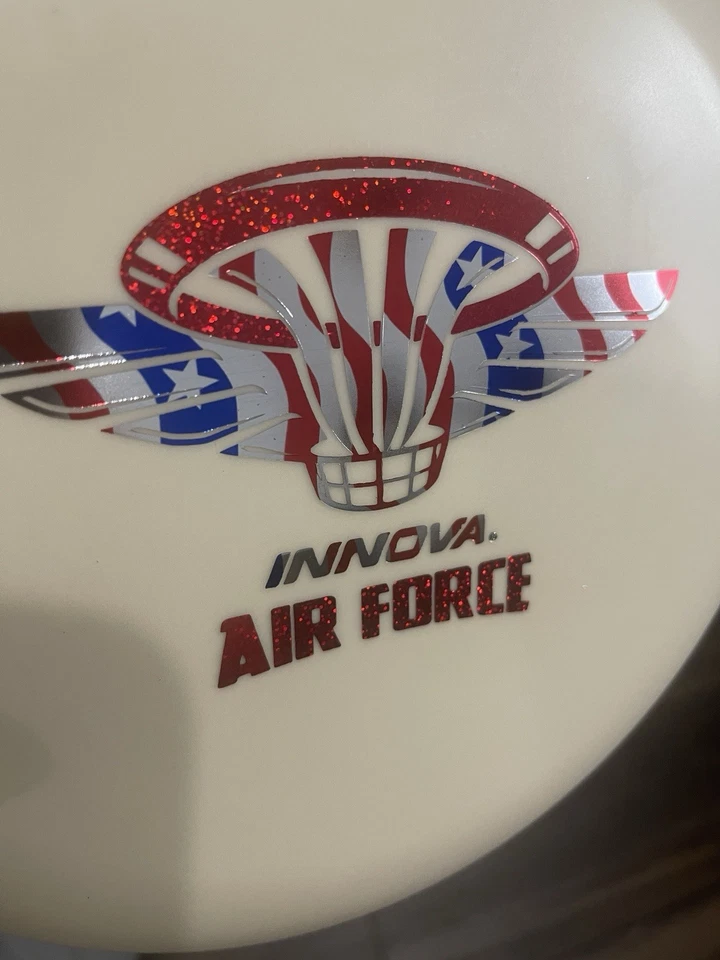 2016 XXL Air Force Glow KC Pro Aviar 175g!!!  innova disc golf U.S.A. Flag/red - Image 3 of 4