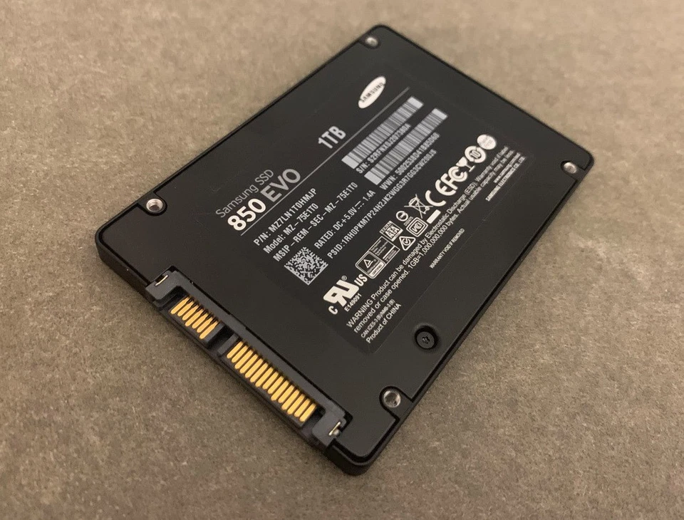 SAMSUNG SSD 850 EVO 1 TB 2.5 Zoll SATA-III 6Gb/s MZ-75E1T0 gebraucht
