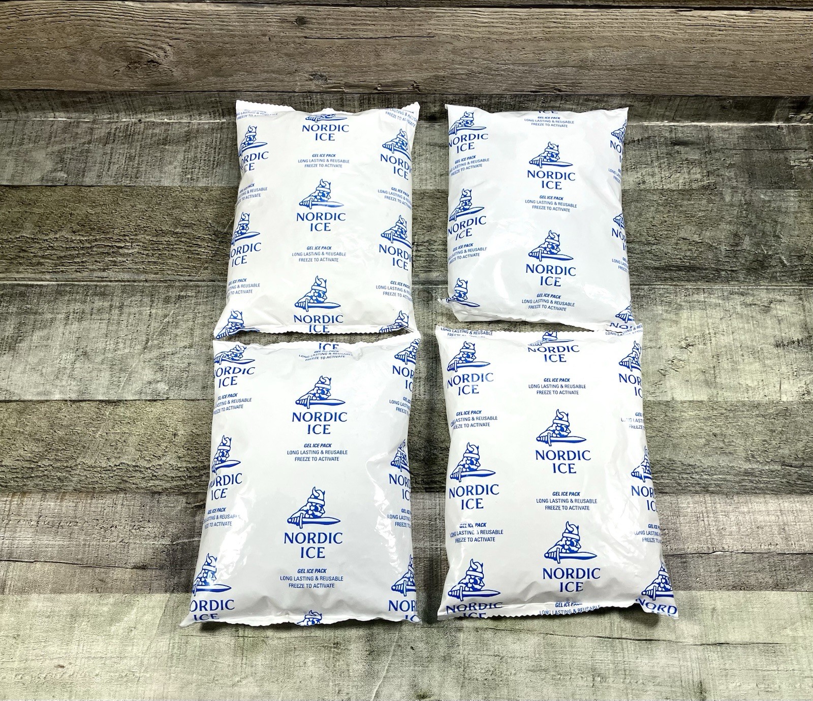 LNORDIC No-Sweat Ice Packs 24 oz Gel Refrigerant Cold Packs Cooler 4 Packs