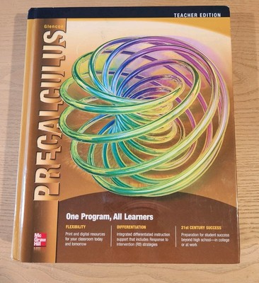 Glencoe Precalculus Teacher Edition Hardcover By John A Carter School Book