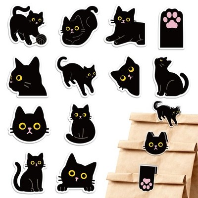 24Pcs 12 Styles Cute Acrylic Chip Clips Cat Shaped Bag Clips Bag Sealer Seali...