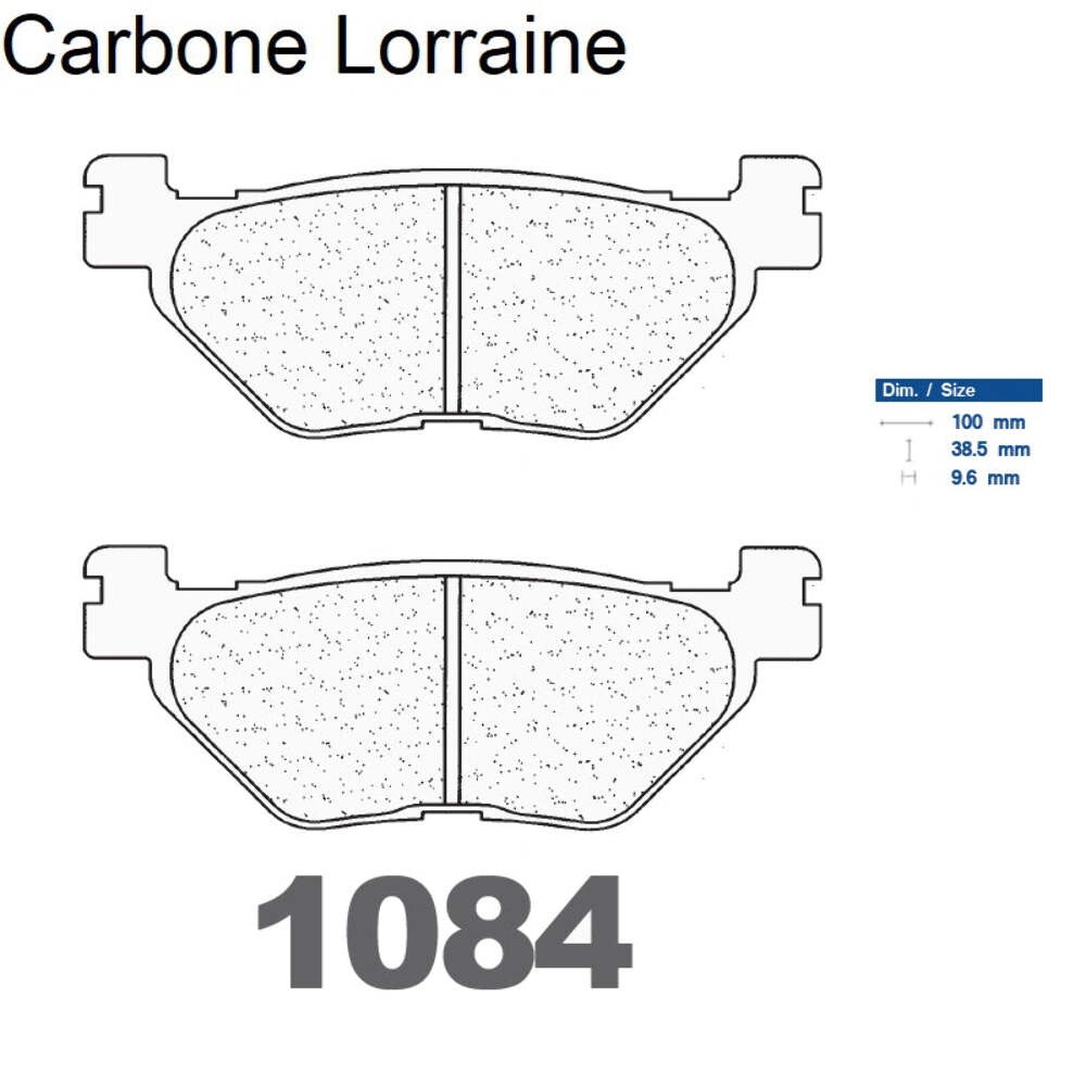 Plaquettes Carbone Lorraine moto arrière Yamaha XVS 1300 endurance thermique optimale