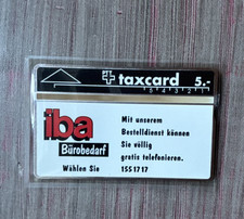 PTT Telefonkarte Chipkarte Schweiz Werbekarte Werbung iba Bürobedarf