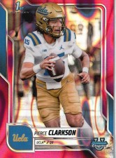 2025 Bowman University Chrome #156 Pierce Clarkson Pink Lava Refractor