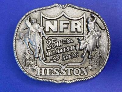 1983 NFR National Finals Rodeo Belt Buckle Hesston 25th Anniversary Series