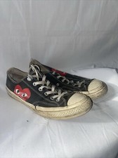 Size 8 - Converse Chuck 70 Low x Comme des Garcons Play Black White