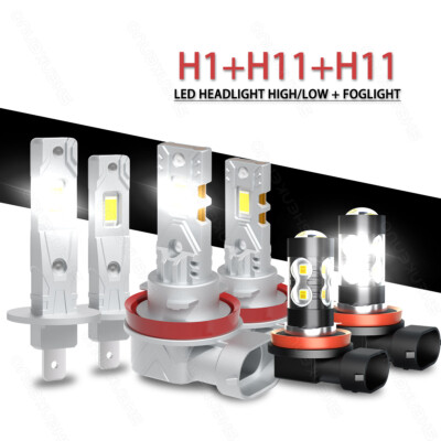 For Ford C-Max 2013-2017 -6X Led Headlight Hi/Lo + Fog lights Combo Bulbs White