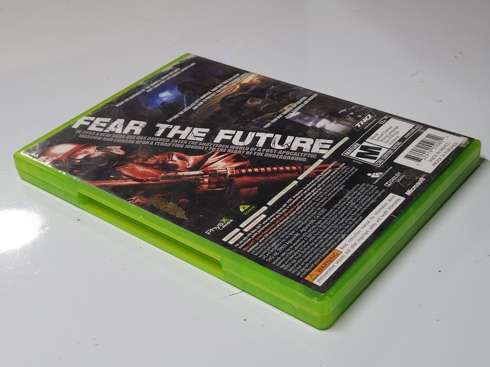 Metro 2033 Xbox 360 Game in CaseBox with Cover Art Rated M Mature No