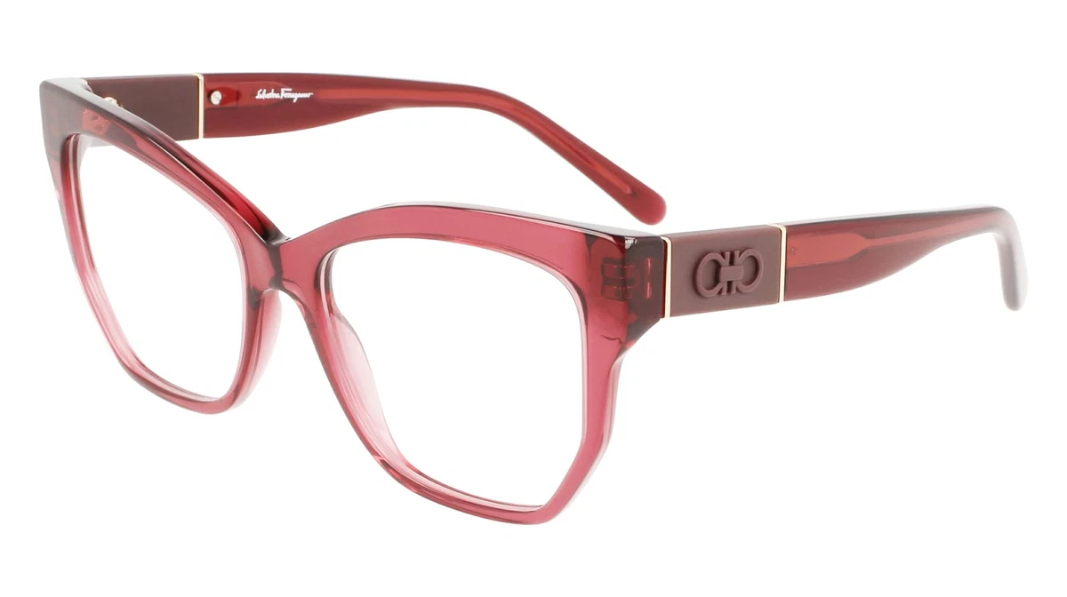 New Salvatore Ferragamo SF 2937R 655 Crystal Wine Eyeglasses 54/15/140 Salvatore Ferragamo Women Red Eyeglass Frames for sale | eBay main image 4