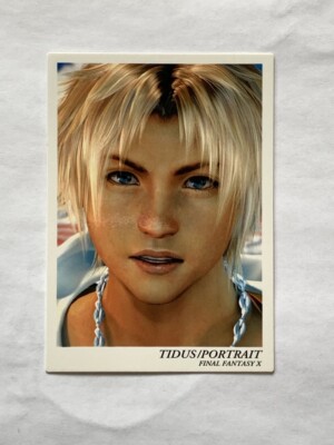Tidus FINAL FANTASY X FFX Art museum SQUARE japanese card made in
