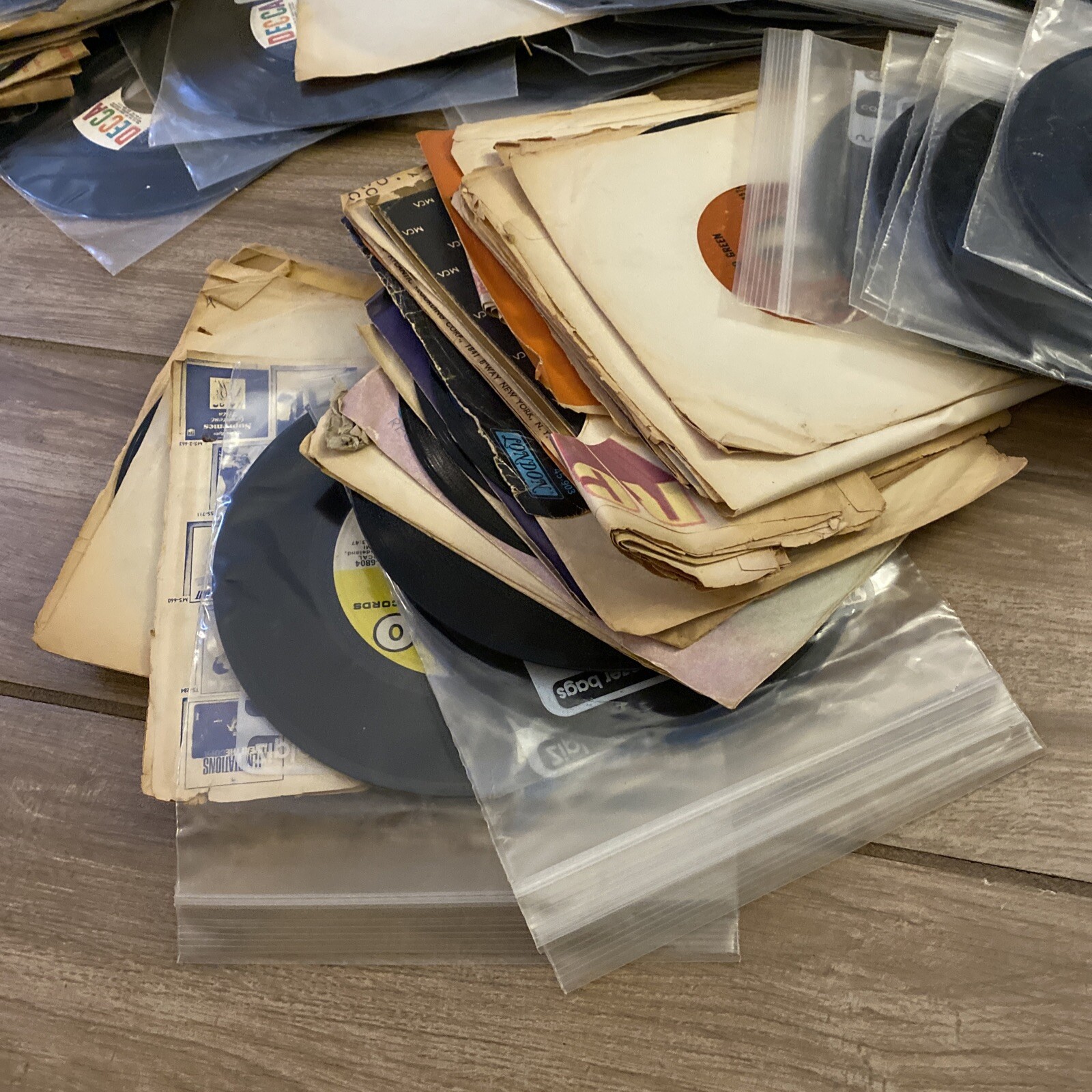 Vintage Mix Lot 45s RPM Records Estate Purchase eBay