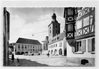 39100088 - 6747 Annweiler Annweiler. Rathaus Stadtkirche. Karte beschrieben