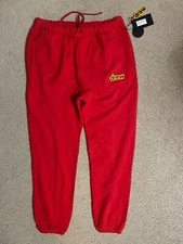 DREW HOUSE secret sweatpants Mens Sz XL red Authentic