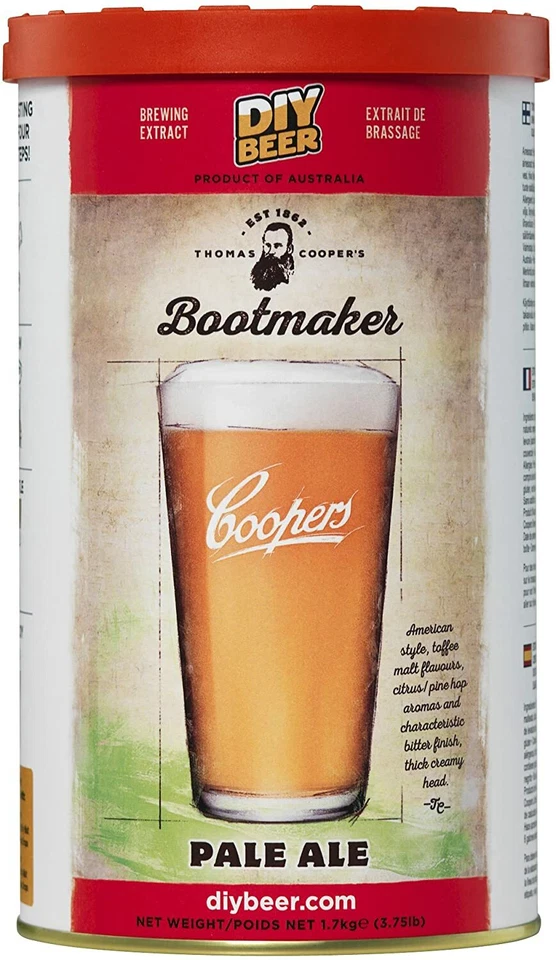 MALTO PALE ALE PER BIRRA COOPERS VARI 1.7kg PER 23LT sapore fruttato