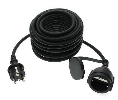 25m Outdoor Verlängerungskabel Kabel Verlängerung Garten IP44 Trango 25MCB