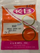 K&B Mecoa 7.5CC Head Shim Kit .003 & .010 Shims for Inboard Outboard Engines NOS