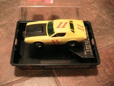 AURORA AFX 1910 YELLOW DODGE CHARGER STOCK CAR in ORIG BOX/Magnatraction