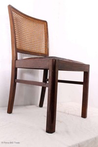 ***Antiker Art Déco Polsterstuhl Salonstuhl Holzstuhl Lederstuhl zum