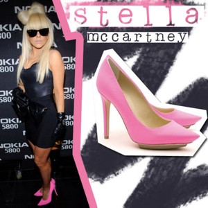 hot pink platform pumps