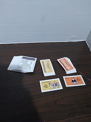 Monopoly Deluxe Edition 1998 Chance, Community Chest, Deeds Replacement Cards 
