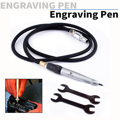 1/4'' Hose Pneumatic Air Scribe Engraving Pen Kits Engraver Lettering Carve Tool