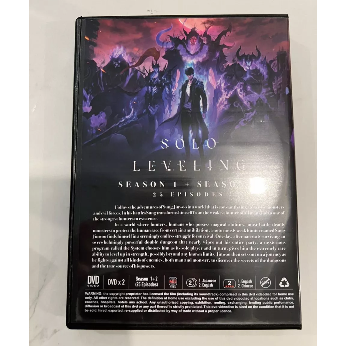 Solo Leveling Complete Boxset Season 1+2 Vol. 1-25 End Anime DVD