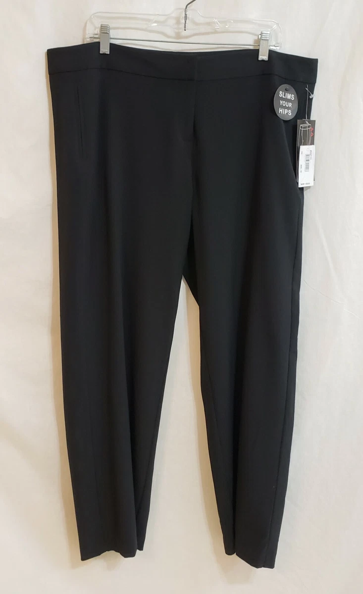 Briggs New York Women's Flat Front Pull On Pant with Slimming Solution, Navy, 12 : Buy Online at Best Price in KSA - Souq is now