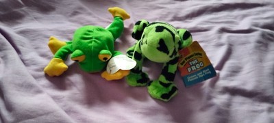 2 FROGS (Beanie Baby & Wild Republic)