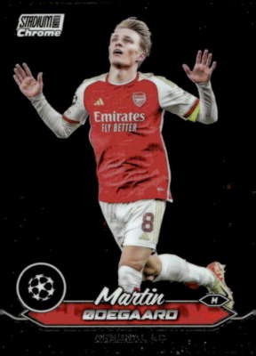 2023-24 Topps Chrome Stadium Club UEFA #8 Martin Odegaard Arsenal