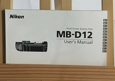 Nikon MB-D12 Multi-Power Battery Pack Instruction Manual