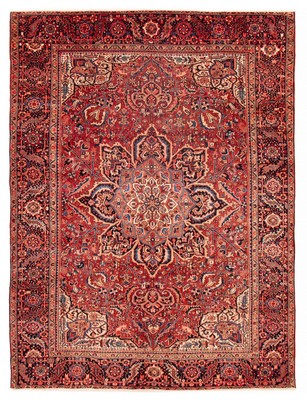 Traditional Vintage Hand-Knotted Carpet 8'4'' x 11'2'' Wool Area Rug