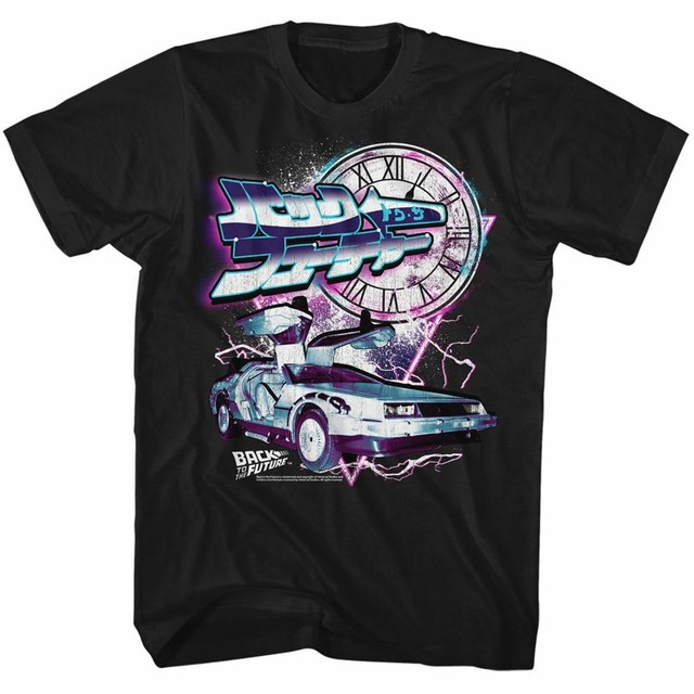 pink delorean t shirt