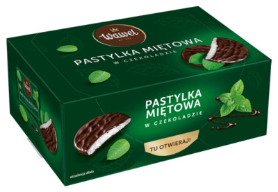 Wawel MINT PASTILLES Chocolate Coated Pastilles 210g / 7.4oz