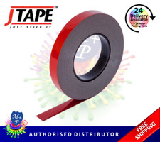 JTape 12mm Double Sided High Strength Acrylic Adhesive Tape Number plates 10M